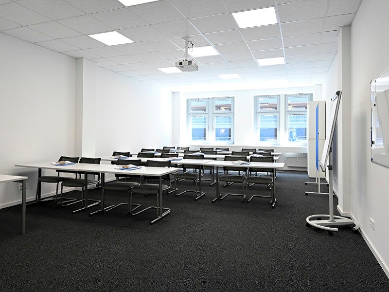 ein großer Seminarraum