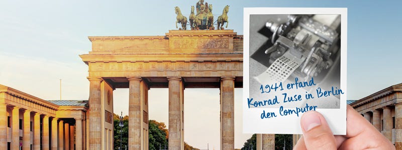 1941 erfand Konrad Zuse in Berlin den Computer. 1941 erfand Konrad Zuse in Berlin den Computer.