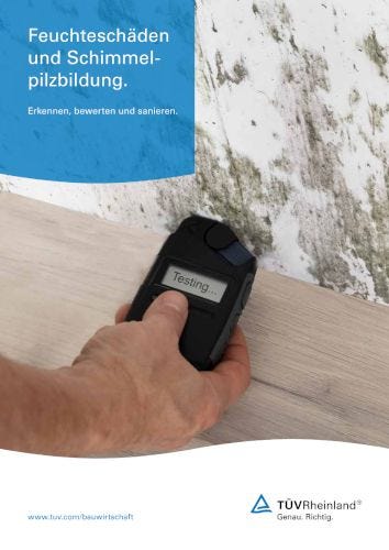 Cover der PDF-Broschüre 'Feuchteschäden und Schimmelpilzbildung'