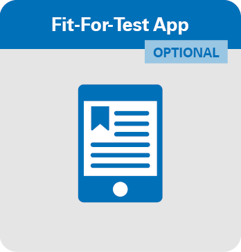 Illustration der Fit for Test App auf dem Handy