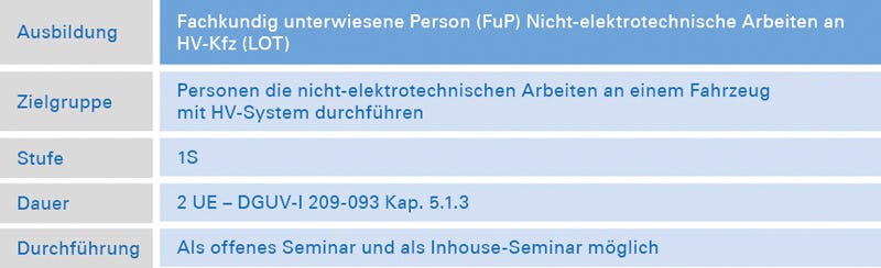 Elektrotechnisch unterwiesenen Person (EuP)