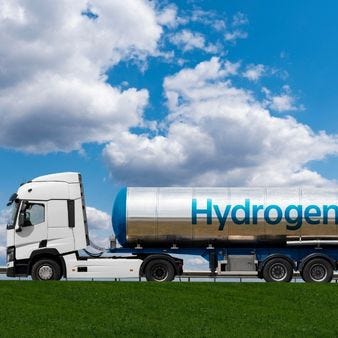 Wasserstoff LKW Transport Wasserstofftransport