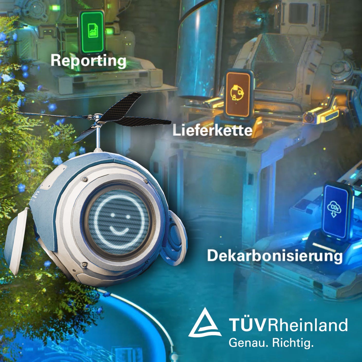 Blick in die Kommando-Zentrale der Sustainability Quest