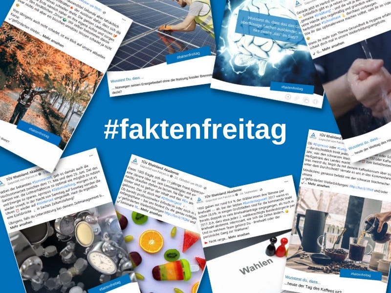 #faktenfreitag der TÜV Rheinland Akademie #faktenfreitag der TÜV Rheinland Akademie